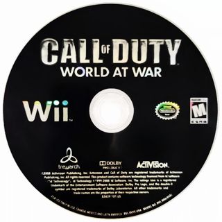 CALL OF DUTY WORLD AT WAR NINTENDO WII GAME