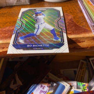 2021 panini prizm waves bo bichette baseball card 