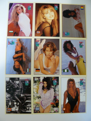 1994 W.o.W. Women of the World Cards Lot of 9 (Lot 17) 