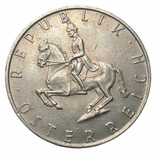  Coin of Austria 5 Schilling - 1971 - Austrian Escutcheon Collectable Coin