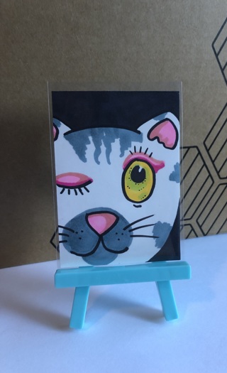 Wink original drawing aceo