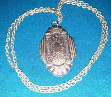 Art Deco Style Locket Necklace