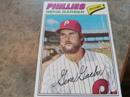 1977 TOPPS GENE GARBER PHILADELPHIA PHILLIES BASEBALL CARD# 289