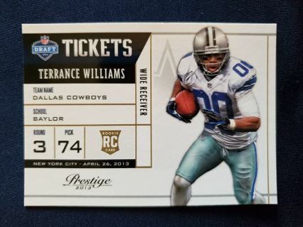 2013 Panini Prestige NFL Draft Tickets Terrance Williams