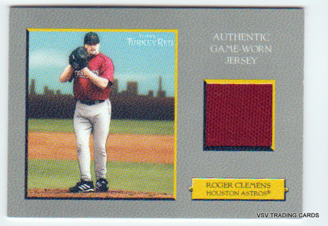 Roger Clemens, 2005 Topps Turkey Red RELIC Card #TRR-RC2, Houston Astros, (LB8)