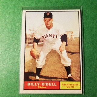 1961 - TOPPS BASEBALL CARD NO. 96 - BILLY O'DELL - GIANTS