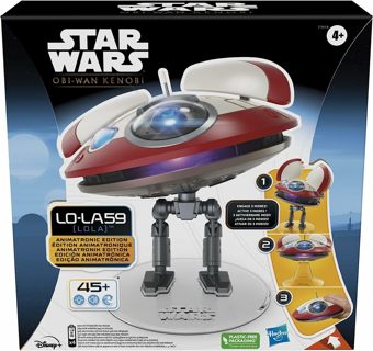 STAR WARS L0-LA59 (Lola) Animatronic Edition, OBI-Wan Kenobi Series-Inspired Electronic Droid Toy.