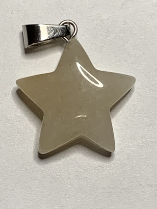 STAR STONE/CHARM/PENDANT~#7~WITH CLASP FOR JEWELRY MAKING~FREE SHIPPING!