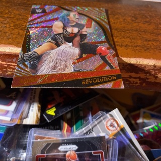 2022 panini revolution wwe raw asuka wrestling card 