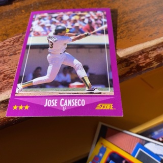 1988 score jose canseco baseball card 