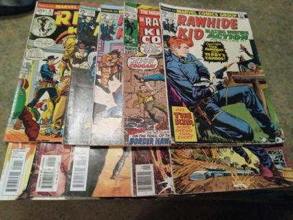 11 WESTERN - MOSTLY VINTAGE 1 RINGO KID & 10 RAWHIDE KID COMIC BOOKS