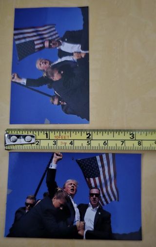 Two Trump Fight Stickers