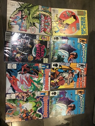 MARVEL & HARVEY COPPER AGE CARTOON/MOVIE COMIC LOT: VISIONARIES, INDIANA, NEW KIDS, DARK WATER, +++