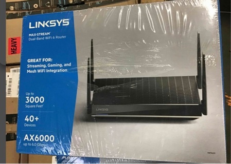 LINKSYS MR9600 V2 Max-Stream AX6000 Dual-Band WiFi 6 Router