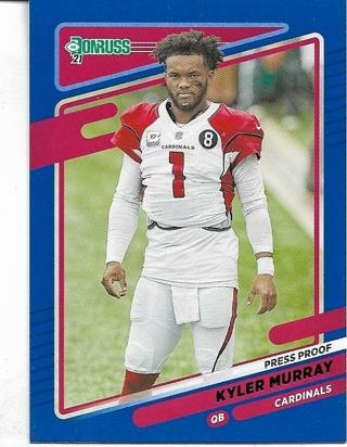 2021 DONRUSS KYLER MURRAY BLUE PRESS PROOF CARD