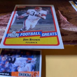 1989 cmc swell football greats Jim brown football card 