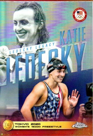 2024 Topps Chrome Olympics Katie Ledecky Legacy KL1