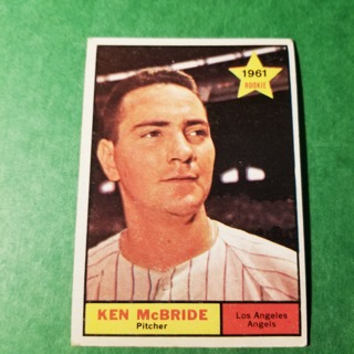 1961 - TOPPS BASEBALL CARD NO. 209 - KEN McBRIDE ROOKIE - ANGELS