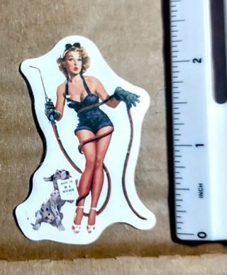 Vintage Pinup Girl Vinyl Decal Sticker