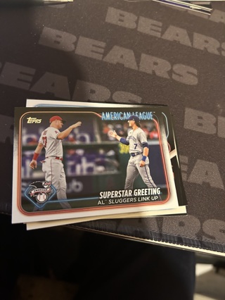 2024 topps superstar greeting  trout  witt jr