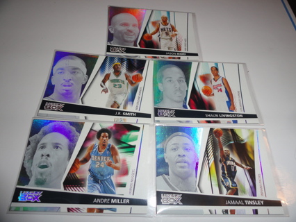 Lot of 5 2005-06 Topps Luxury Box NBA Trading Cards Jason Kidd/JR Smith/Shaun Livingston Plus