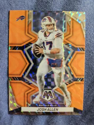 2022 Panini Mosaic Reactive Orange Josh Allen