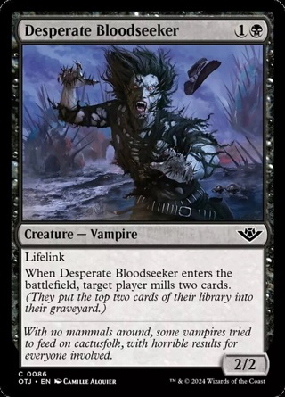 Desperate Bloodseeker - Foil MTG Outlaws of Thunder Junction NM Magic Foil