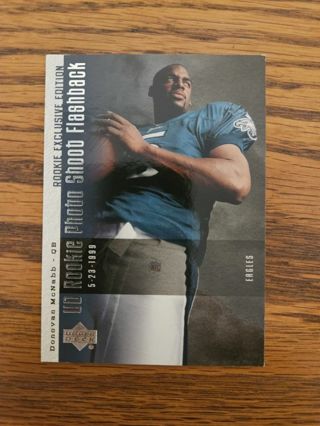 2006 Upper Deck photo shoot flashback Football trading card.