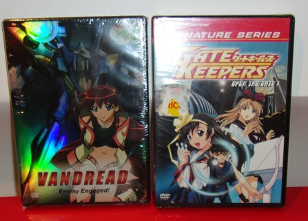 Two New Anime DVD's Gate Keepers Volume 1 & Vandread - Vol. 1: Enemy Engaged New Sealed 