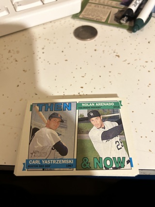 2016 heritage then & now carl yastrzemski / nolan arenado