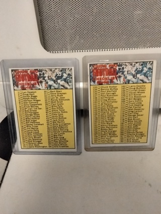 1970 TOPPS FOOTBALL CHECKLISTS - EX-MT - FREE SHIPPING !