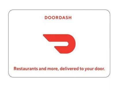 DOORDASH GIFT CARD $50 DIGITAL DELIVERY