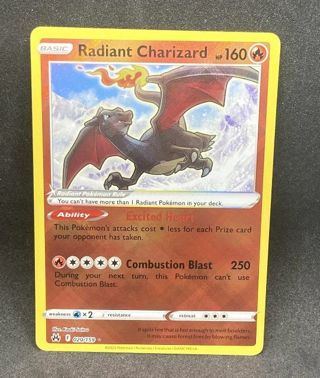 NM Ultra Rare Radiant Charizard Crown Zenith Pokemon card TCG