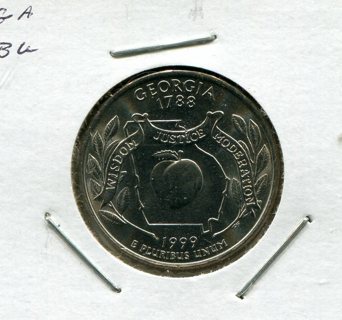 1999 D Georgia State Quarter-B.U.