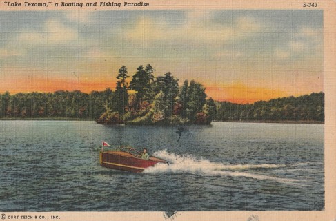 Vintage Unused Postcard: c: Lake Texoma