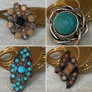 4 adjustable rings Jewelry listing 