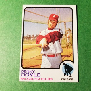 1973 - TOPPS BASEBALL CARD NO. 424 - DENNY DOYLE - PHILLIES - NRMT/MT+