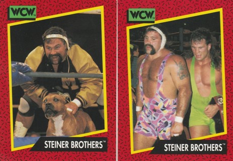 1991 WCW Wrestling - Steiner Brothers Rookie Cards (2)