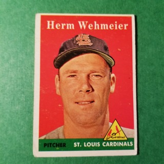 1958 - TOPPS EXMT - NRMT BASEBALL - CARD NO. 248 - HERM WEHMEIER - CARDINALS