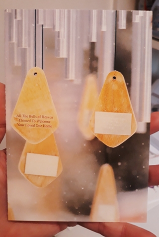 Pet Sympathy Card w/Envelope #5 (wind chime)