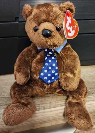 NEW - TY Beanie Baby Bear - "Hero"