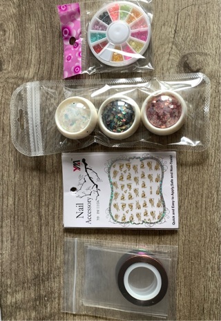 Lot Of Brand New Nail Art Items - Beads Stickers Glitter
