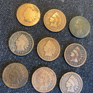 Choose 2 Indian Pennies 1800’S – 125+ Years Old