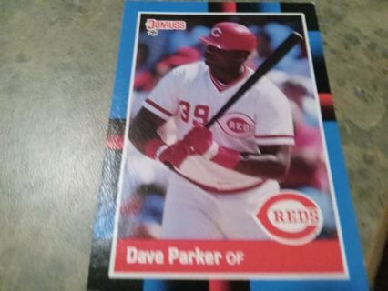 1988 DONRUSS DAVE PARKER CINCINNATI REDS BASEBALL CARD# 388