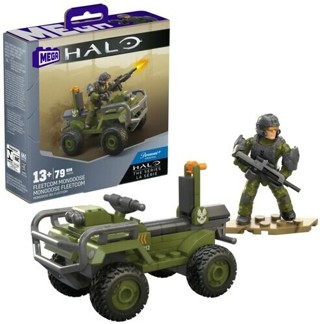 3-Pack HALO FLEETCOM Mongoose Vehicle Building Kit with Micro Action Figure