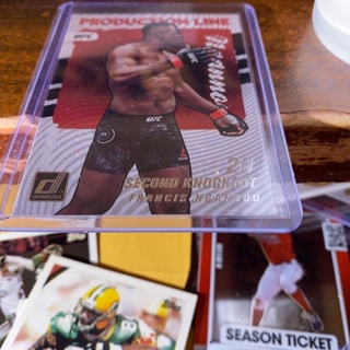 2022 panini donruss prod line heavyweight 20 second knockout Francis ngannou UFC card 