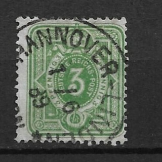 1880 Germany Sc37 3 Pfenning without "e" used