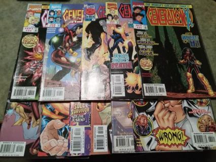 11 MARVEL COMIC BOOKS- ALL DIRECT EDITIONS GENERATION X PLUS 1 BONUS STAR TREK