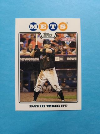 David Wright - 2008 National Baseball Card Day #2 - MINT CARD