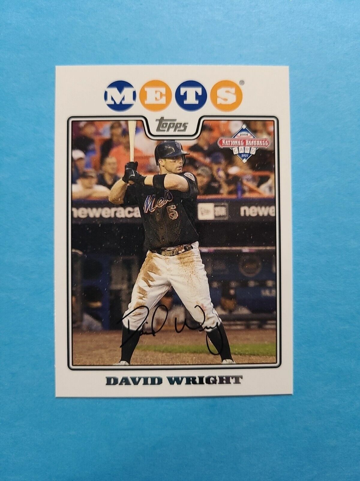 FREE: David Wright - 2008 National Baseball Card Day #2 - MINT CARD